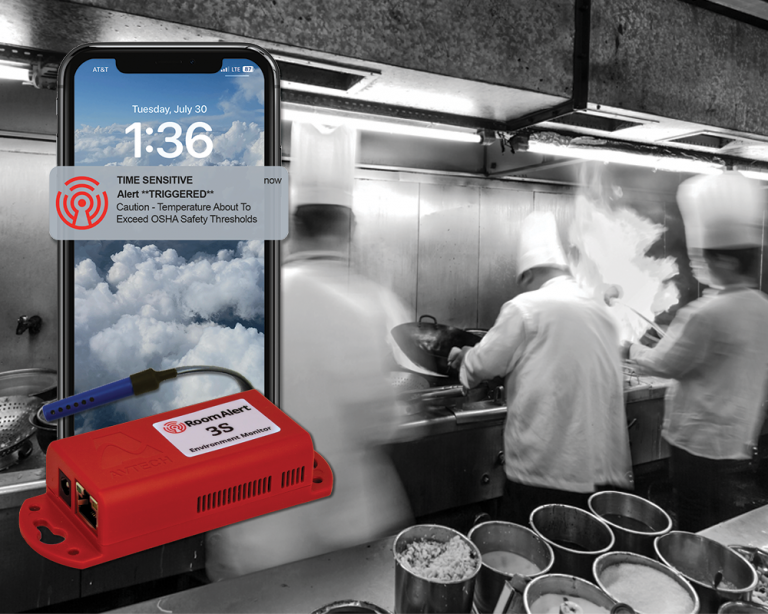 The Room Alert Heat Safety Monitor